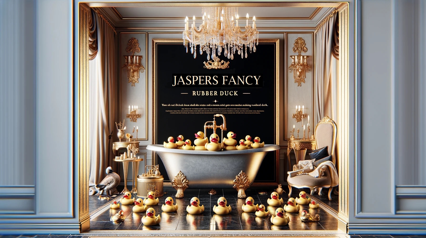 Ad for Jasper's Rubber Ducks