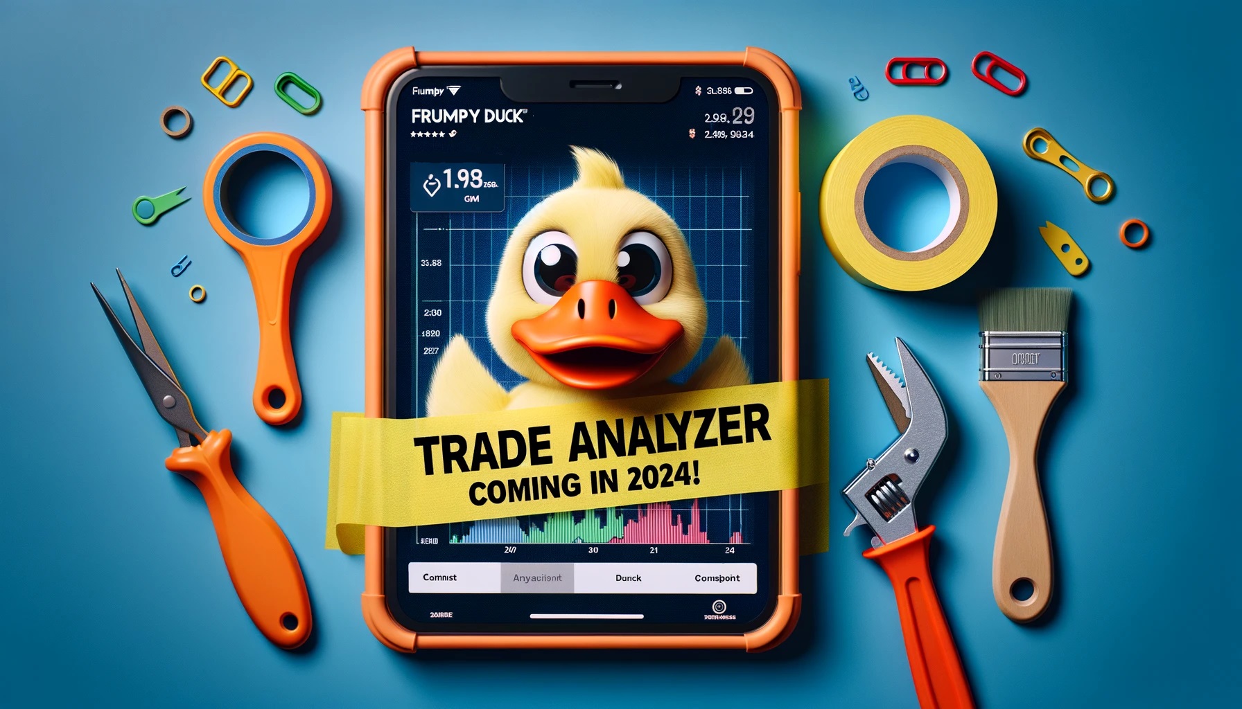 Frumpy Duck fantasy football illustration