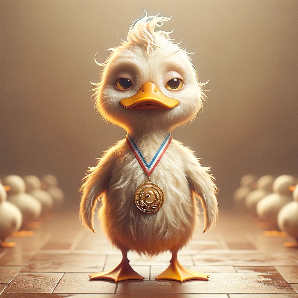 Ugly Duckling with Medal