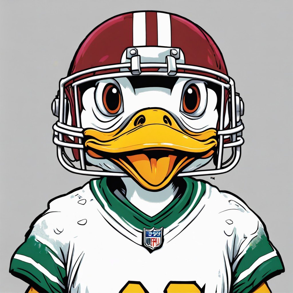 Frumpy Duck football mascot